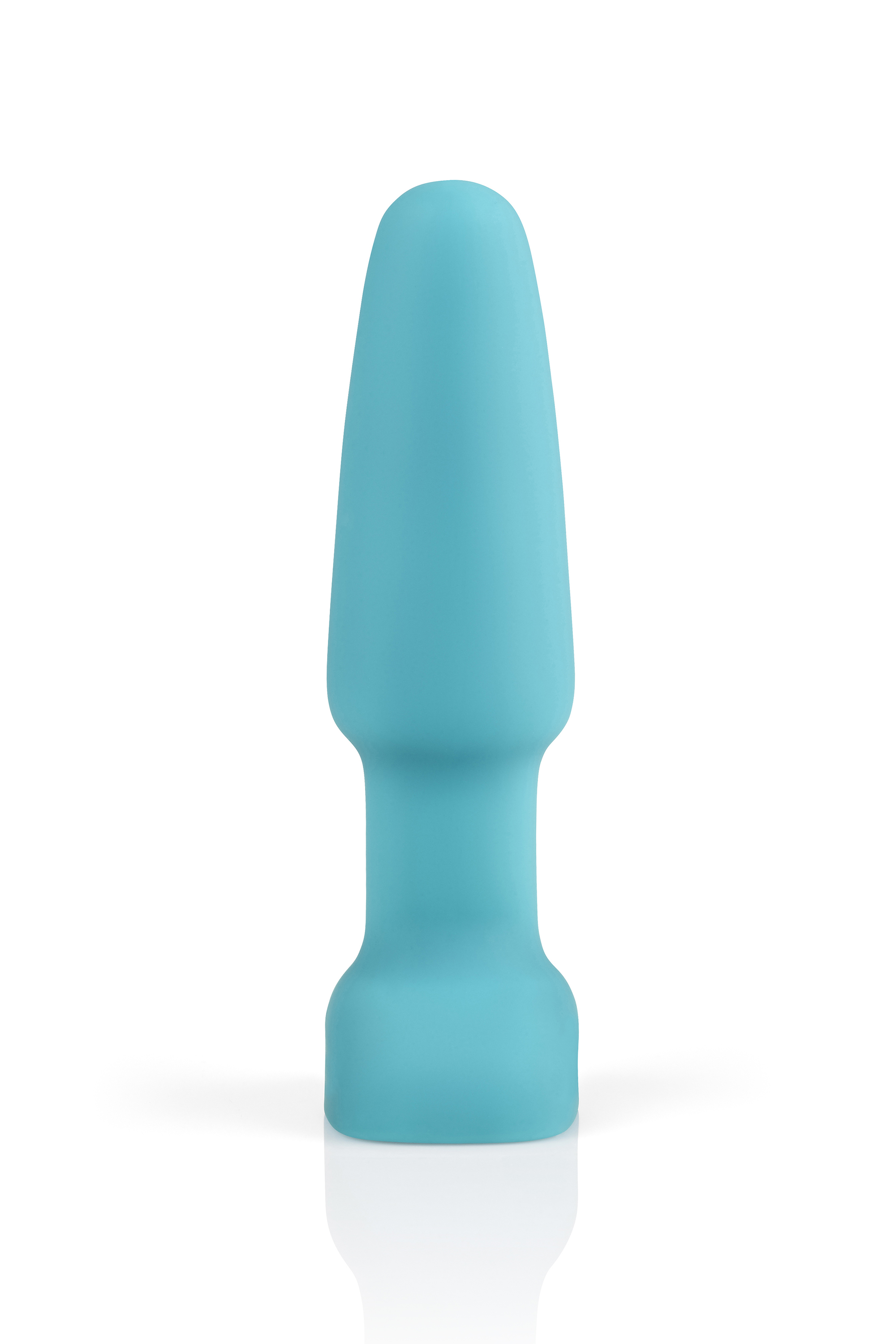 Анальна пробка з вібрацією та імітацією риммінгу b-Vibe Rimming Plug 2, блакитна