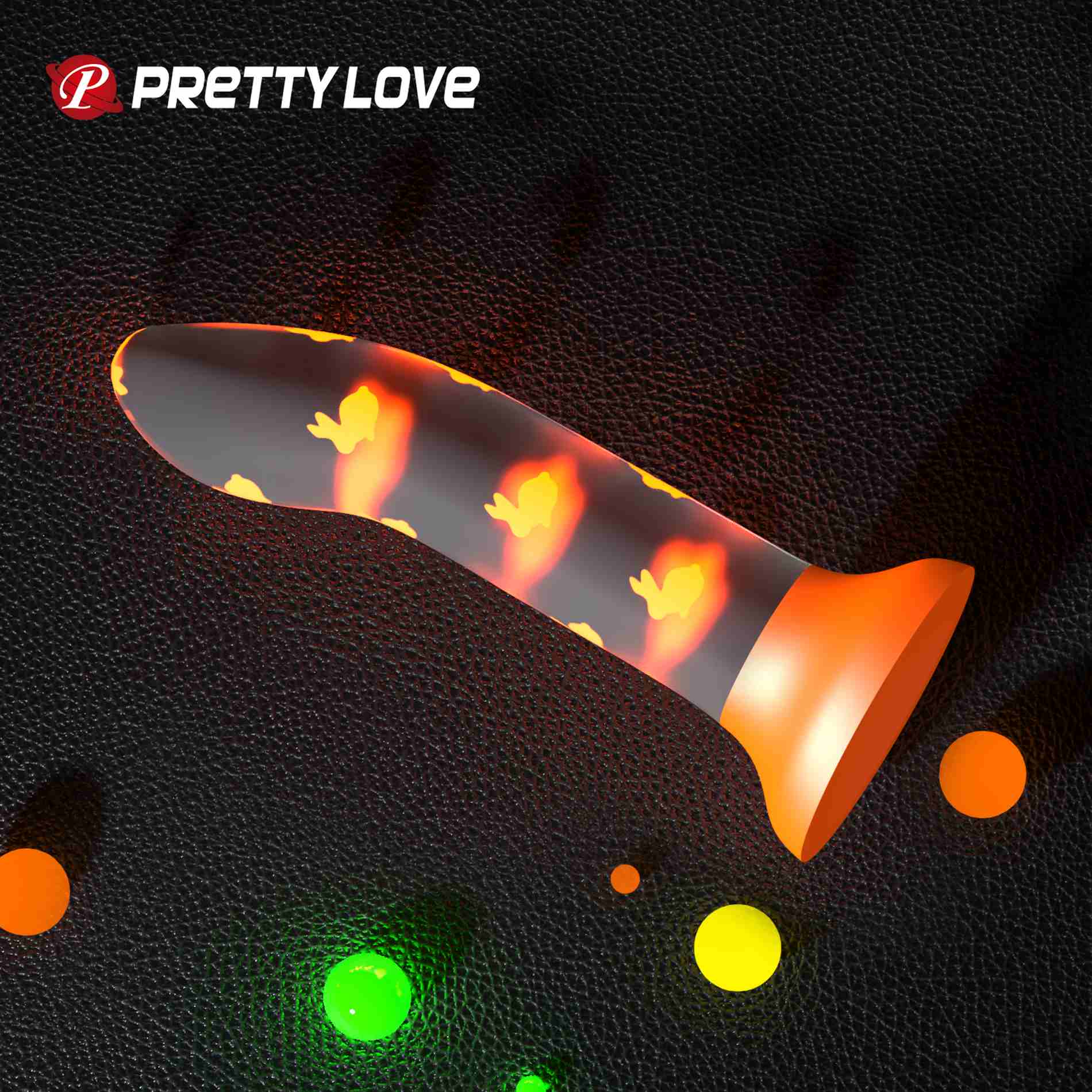 Фалоімітатор на присосці Pretty Love Magical Nightfall, що світиться у темряві, 17 х 3.3