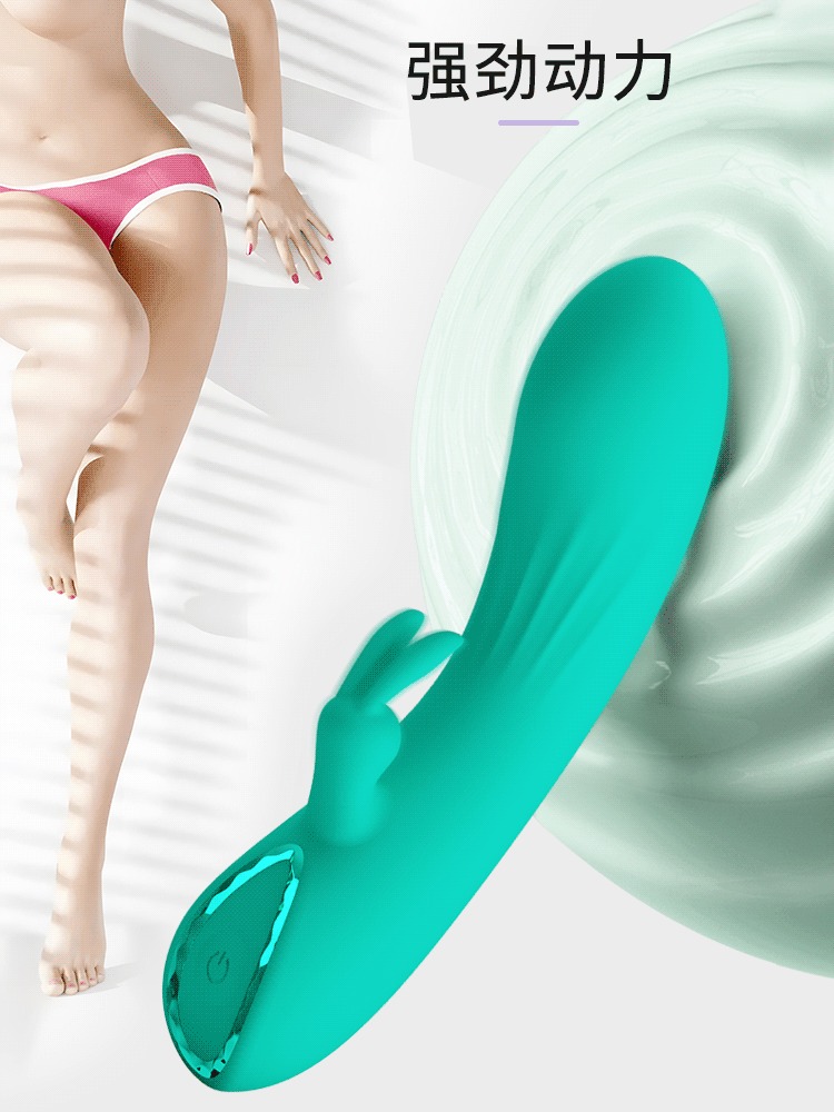 Вибратор-кролик PRETTY LOVE DJ Stick бирюзовый, 12.7 х 2.7 см