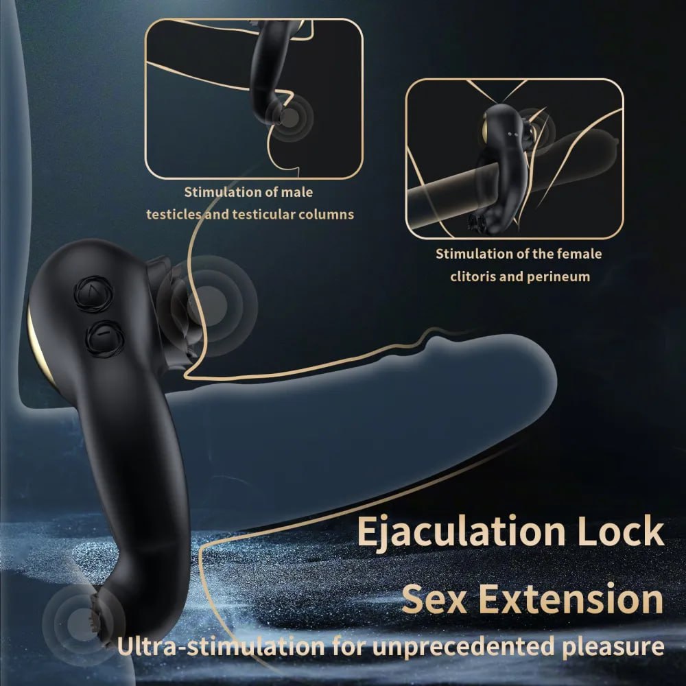 Эрекционное кольцо с дистанционным пультом BeYourLover ABE PENIS RING, чёрное