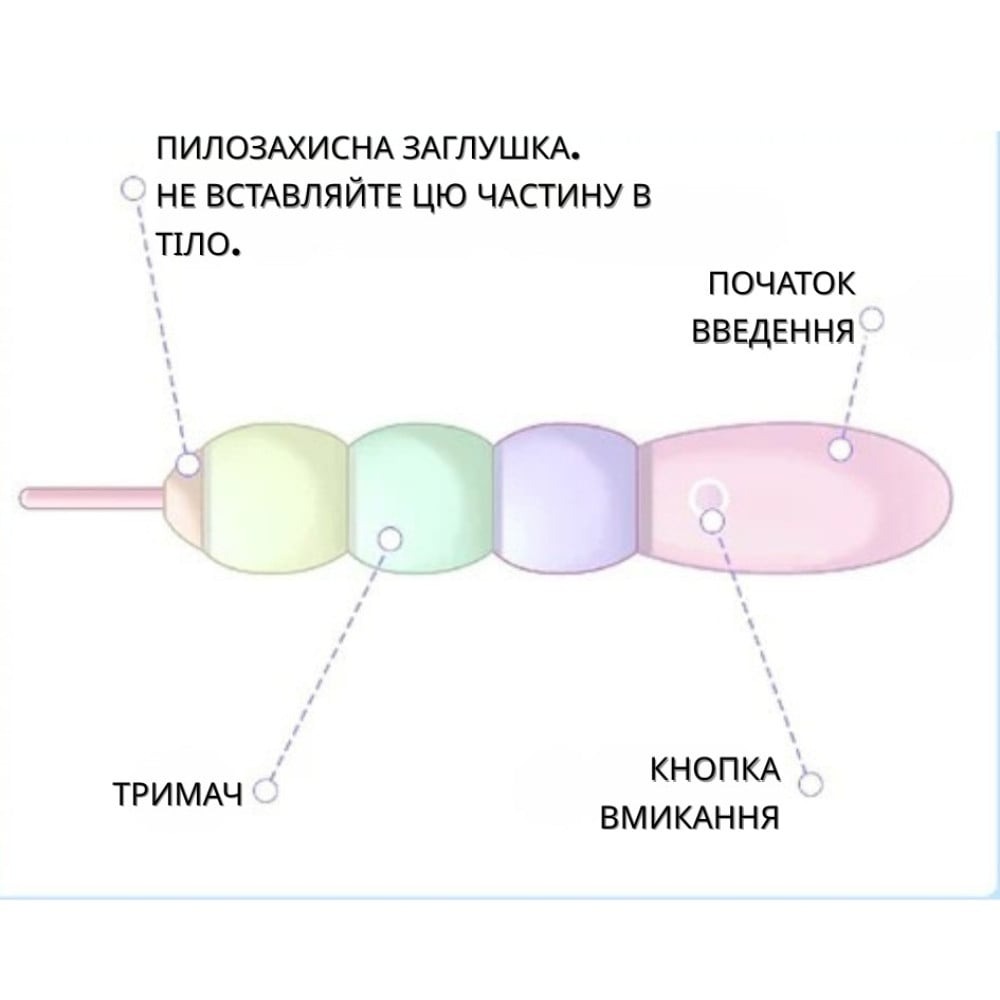 Вибратор конструктор BeYourLover Magic Candy трансформирующийся с виброяйца в вибратор