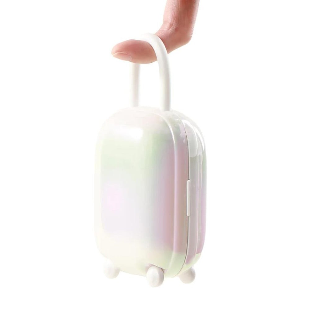 Виброяйцо и вакуумный стимулятор для клитора 2 в1 BeYourLover Magic Suitcase в зарядном кейсе, белый