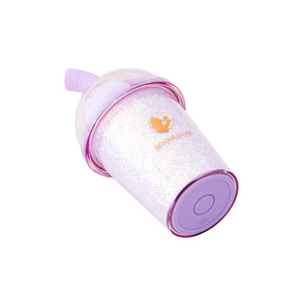 Вакуумний стимулятор у формі стаканчика з трубочкою BeYourLover Joy Cup сяючий бузковий, 9.1 см х 4.6 см