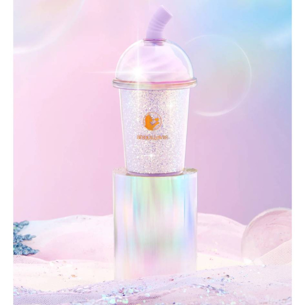 Вакуумний стимулятор у формі стаканчика з трубочкою BeYourLover Joy Cup сяючий бузковий, 9.1 см х 4.6 см