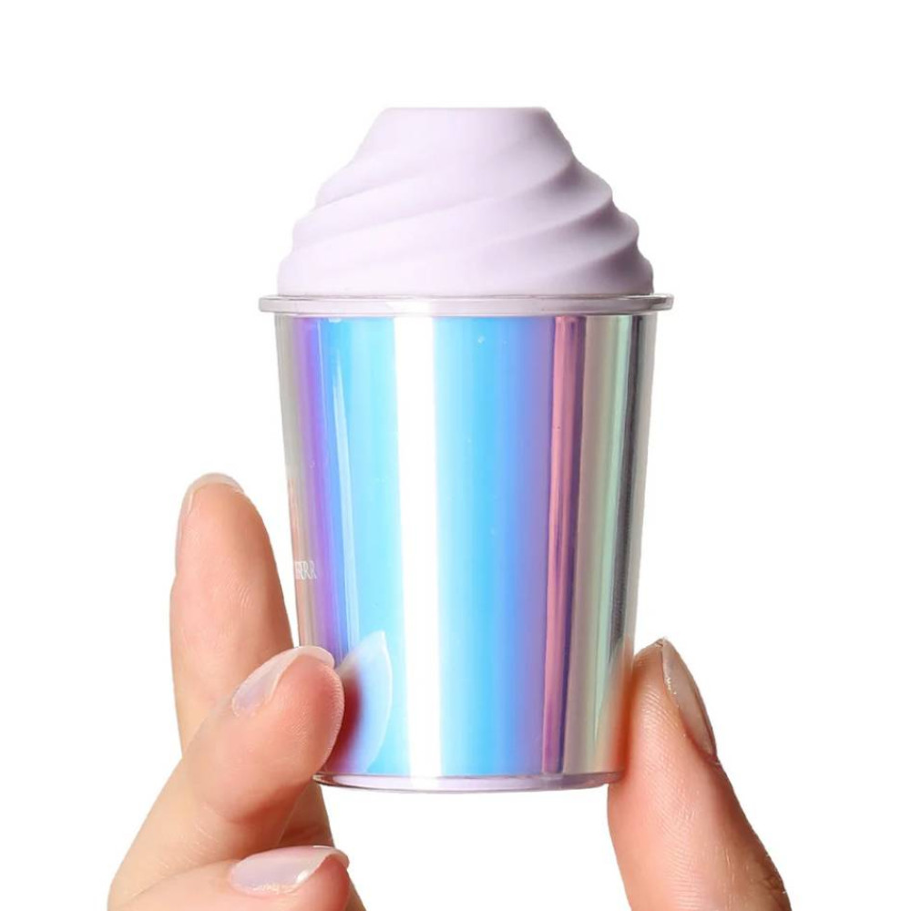 Вакуумний стимулятор у формі стаканчика з трубочкою BeYourLover Joy Cup голубий, 9.1 см х 4.6 см