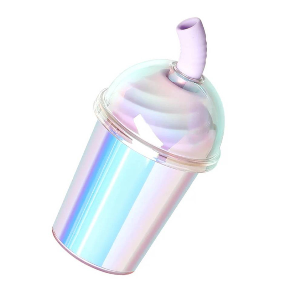Вакуумний стимулятор у формі стаканчика з трубочкою BeYourLover Joy Cup голубий, 9.1 см х 4.6 см