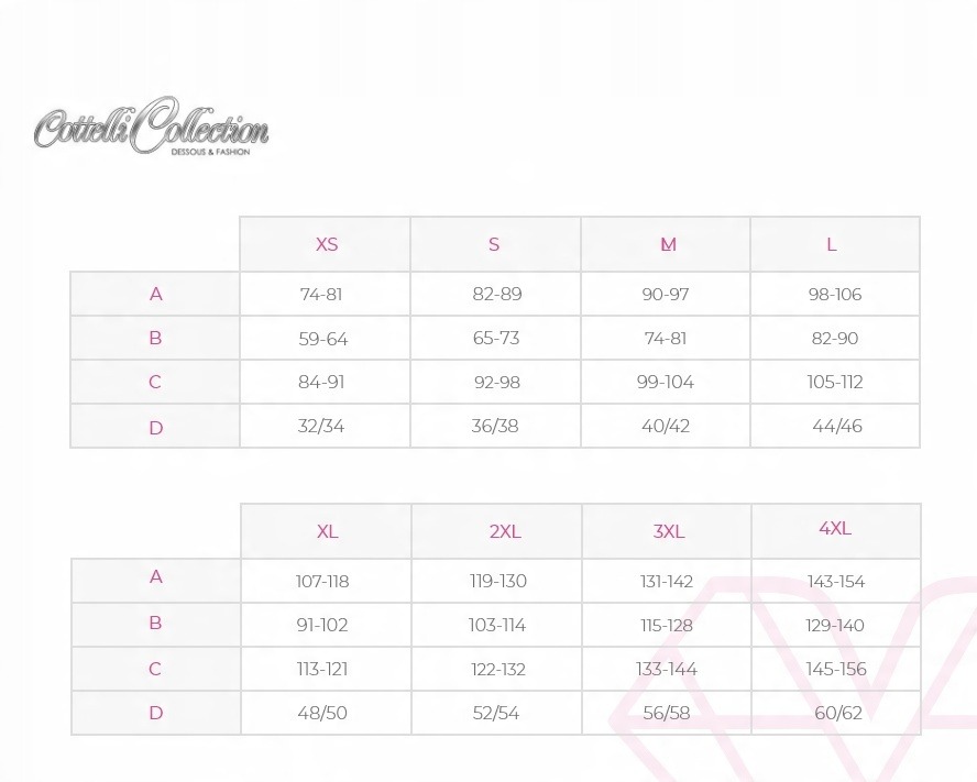 Пояс для чулок Cottelli Collection красный, S