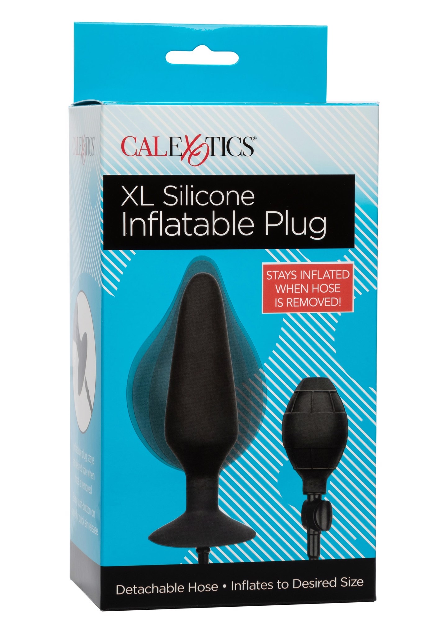 Анальная пробка с накачиванием силиконовая XL California Exotic