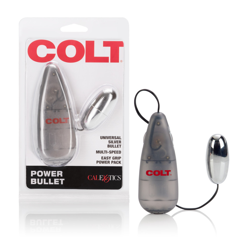 Віброкуля з пультом COLT Multi-Speed Power Bullet, срібляста