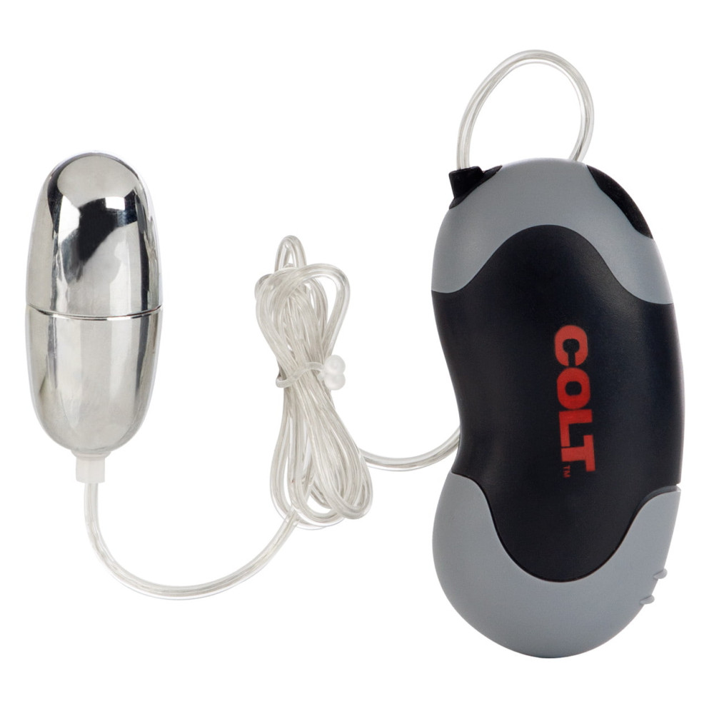Виброяйцо с проводным пультом COLT Xtreme серебристое, 5.7 х 2.5 см