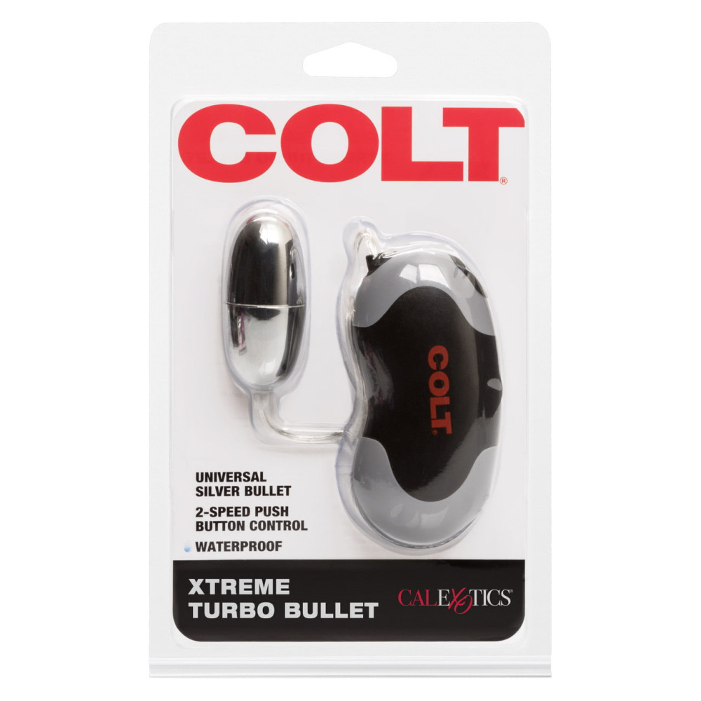 Виброяйцо с проводным пультом COLT Xtreme серебристое, 5.7 х 2.5 см