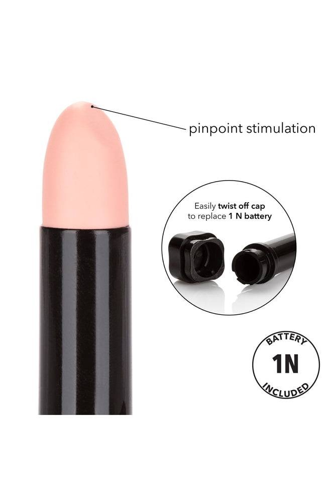 Вібратор-помада для кліторальної стимуляції CalExotic Hide & Play Lipstick, чорний