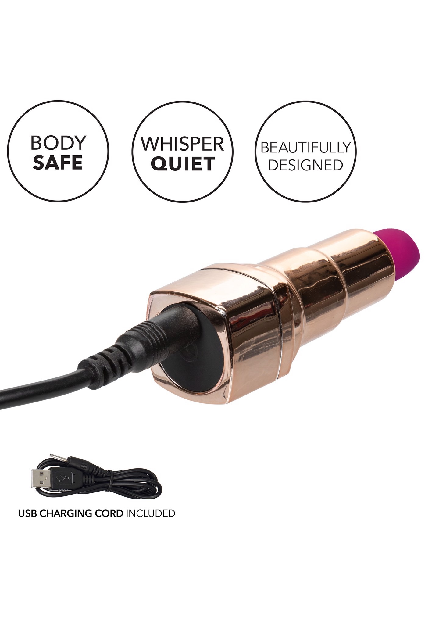 Вібратор-Помада для клітора та ерогенних зон CalExotic Hide & Play Lipstick Recharge