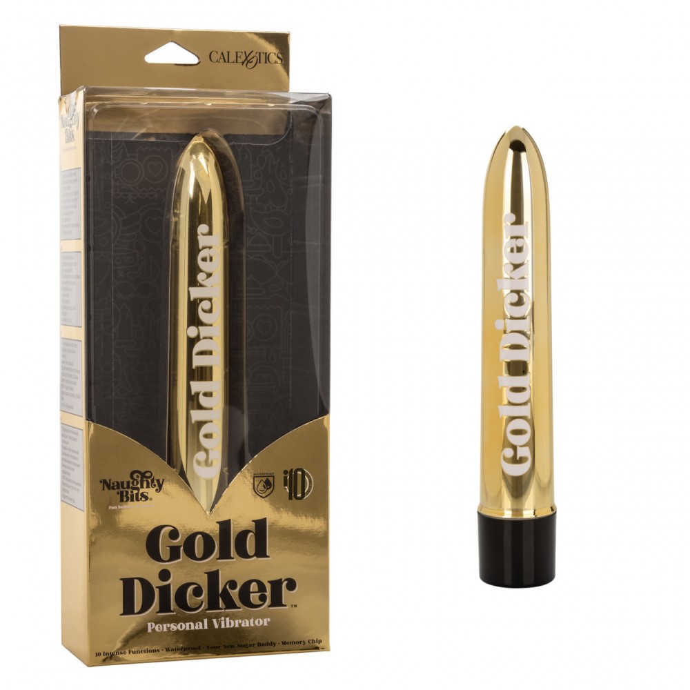 Вібратор Naughty Bits Gold Dicker Vibe