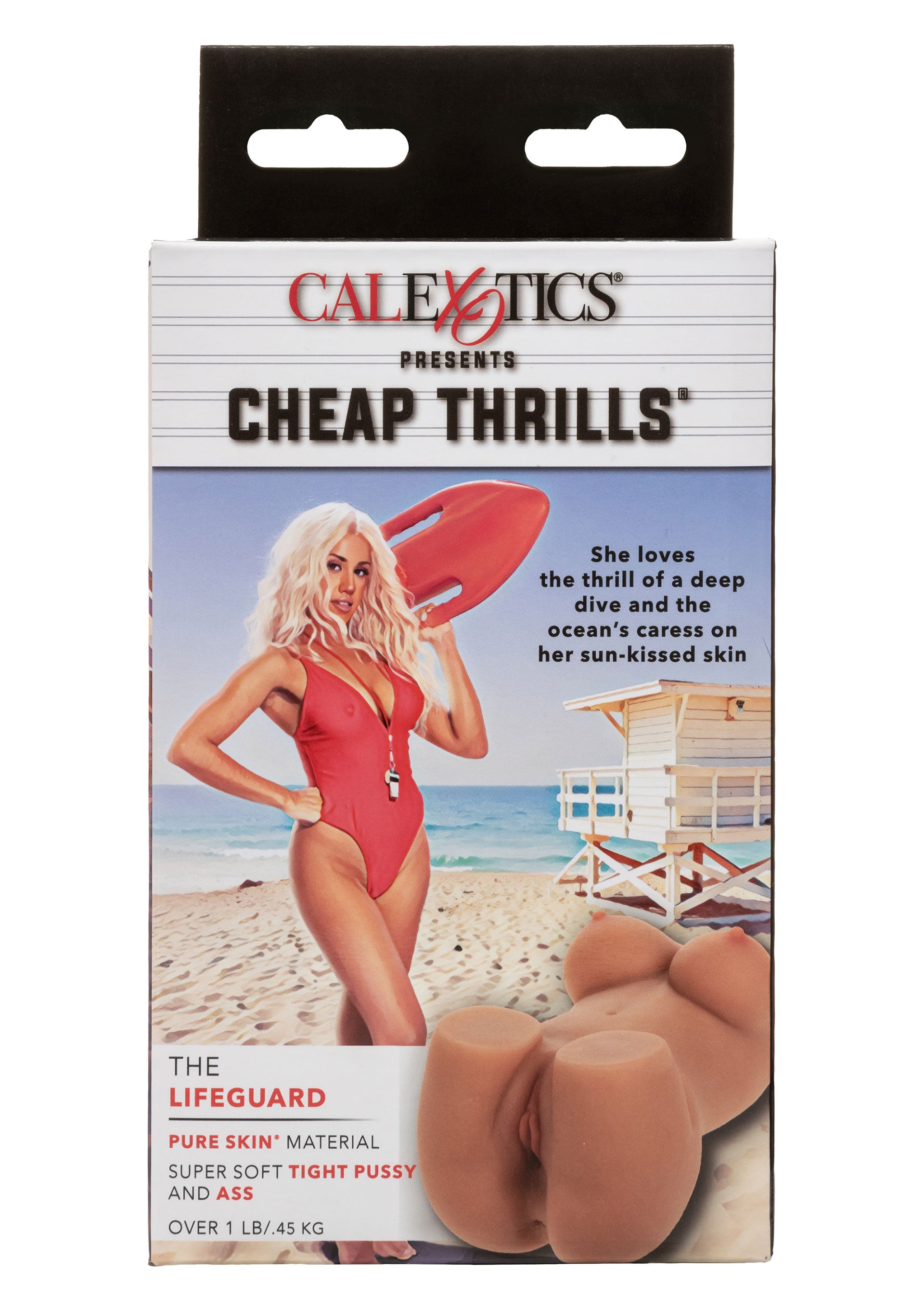 Мастурбатор вагина-полуторс CalExotics Pussy and Tits с грудью, бежевый