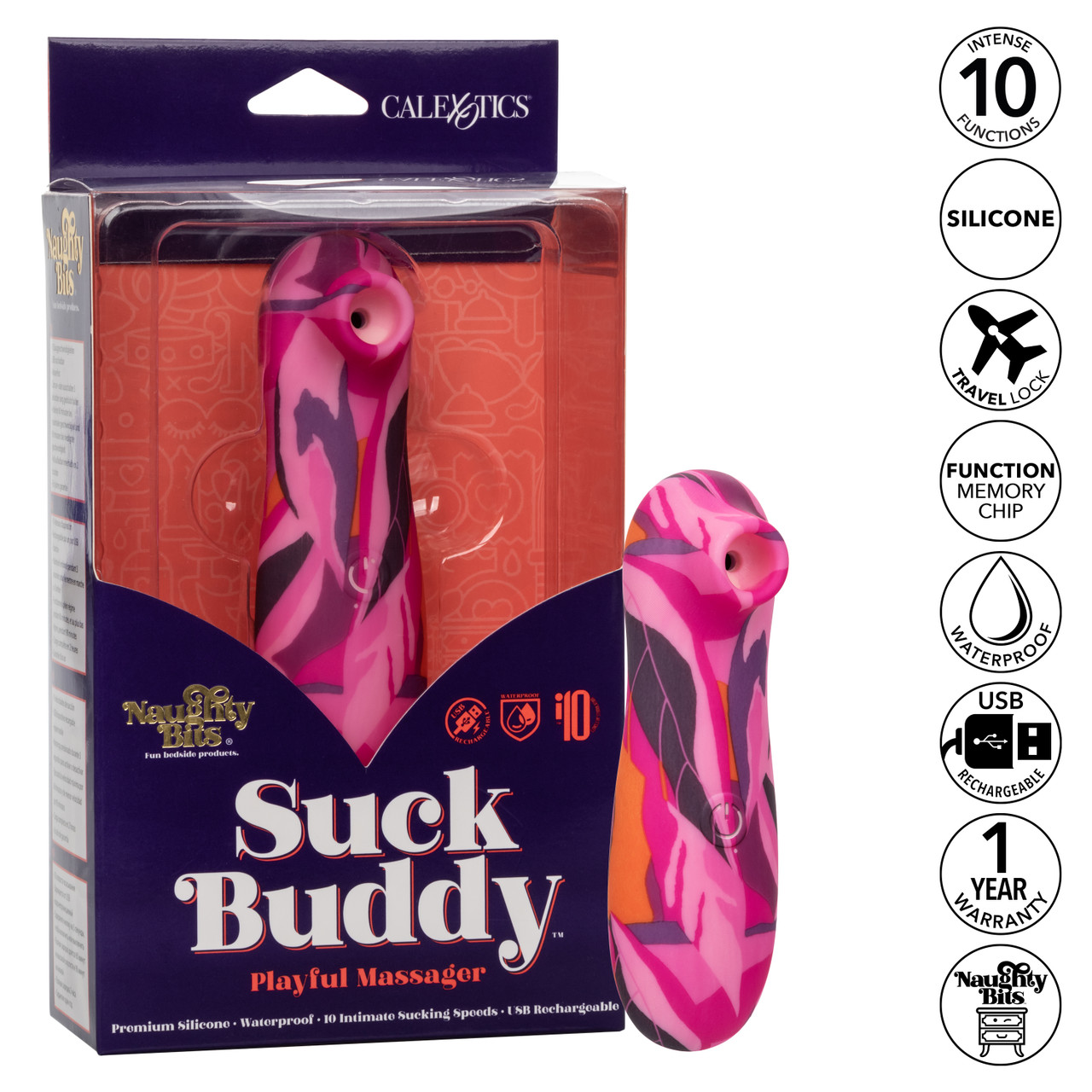 Вакуумний стимулятор клітора Naughty Bits Suck Buddy