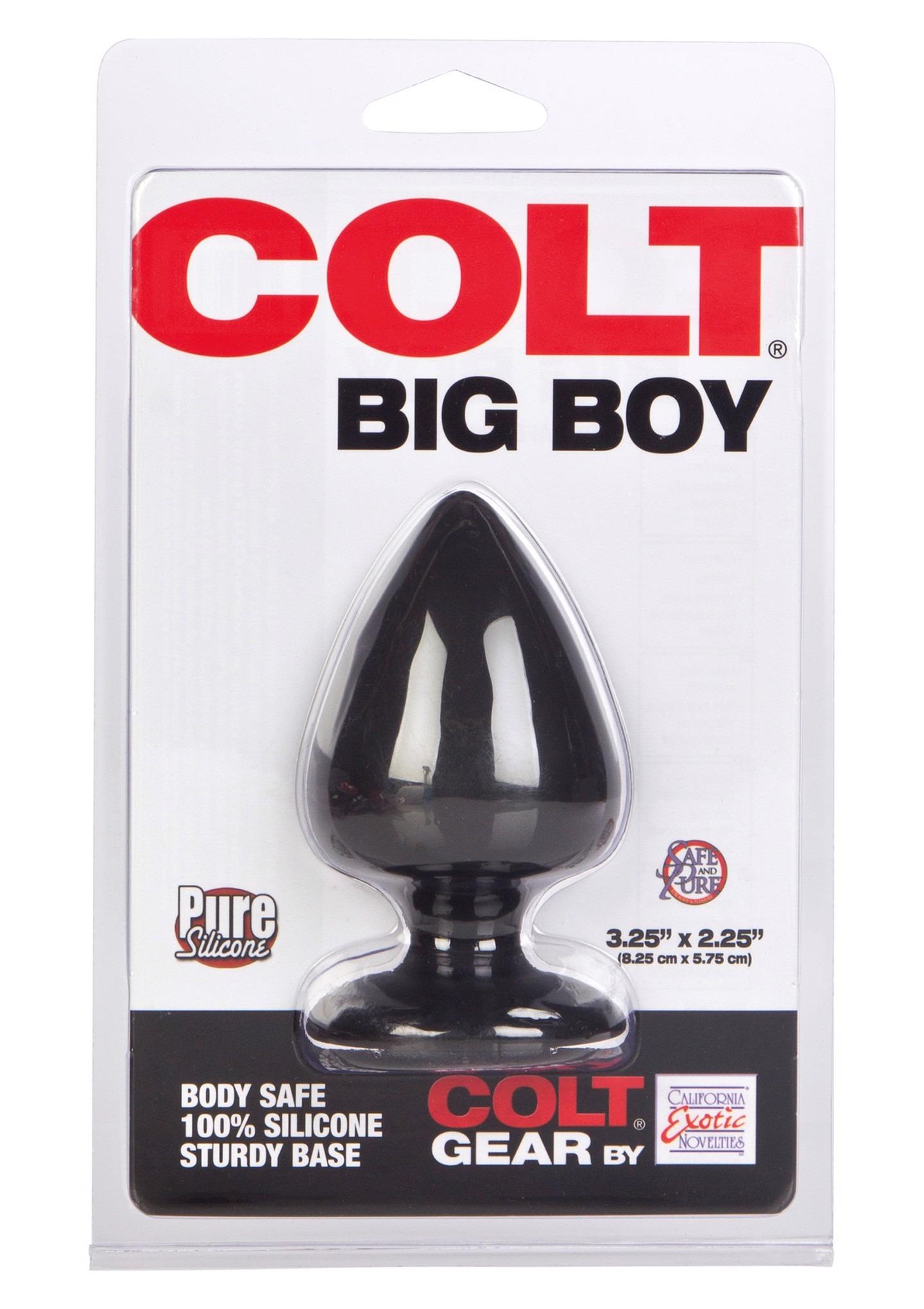 Анальна пробка California Exotic Colt Big Boy, чорний, L