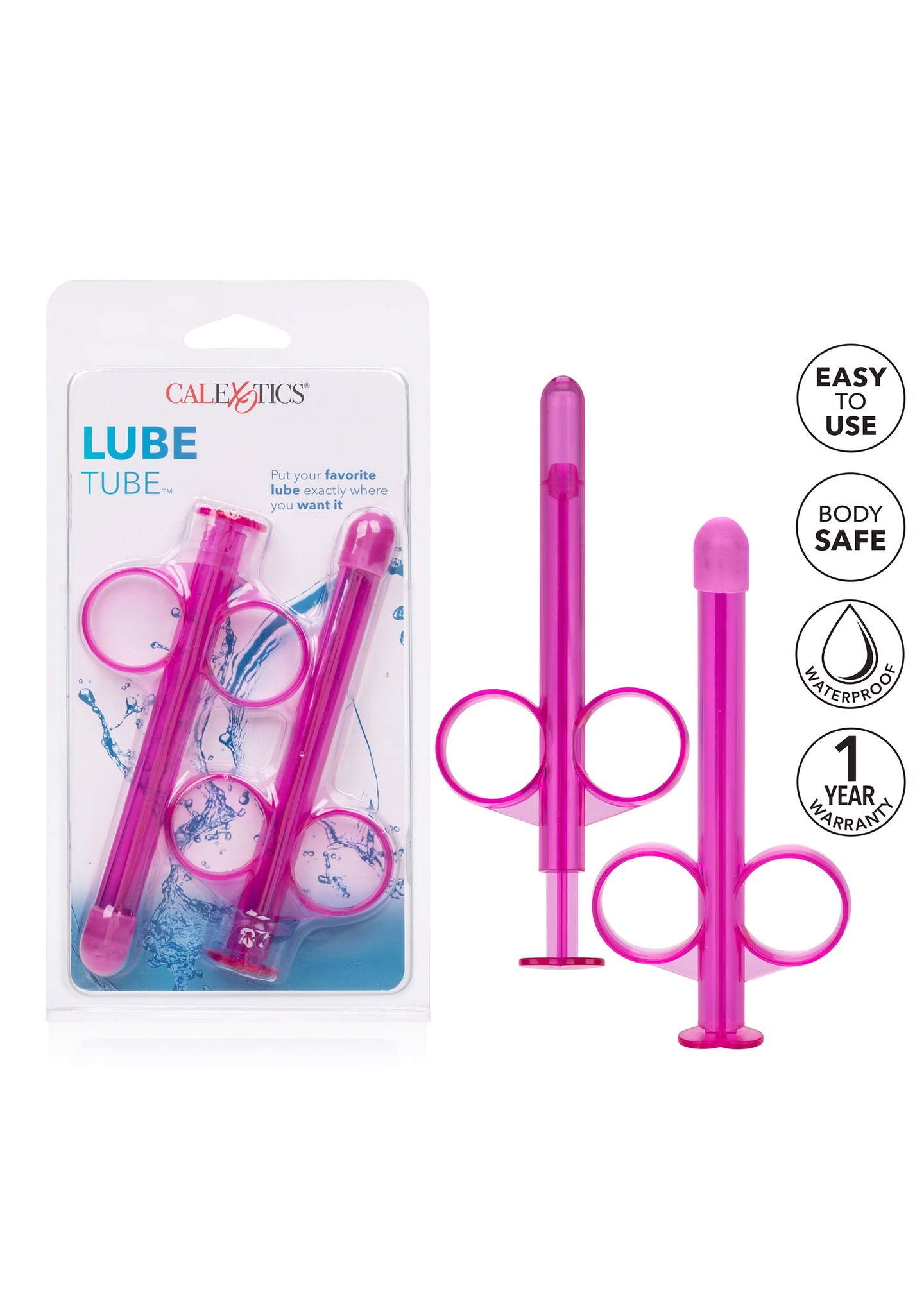Набор шприцов для введения лубриканта California Exotic Lube Tube, розовый