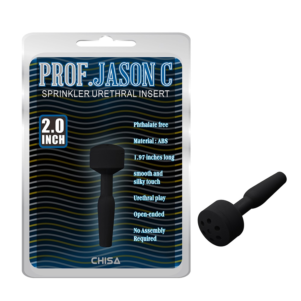 Катетер уретральний чоловічий Chisa Prof.Jason C Sprinkler Urethral Insert, чорний