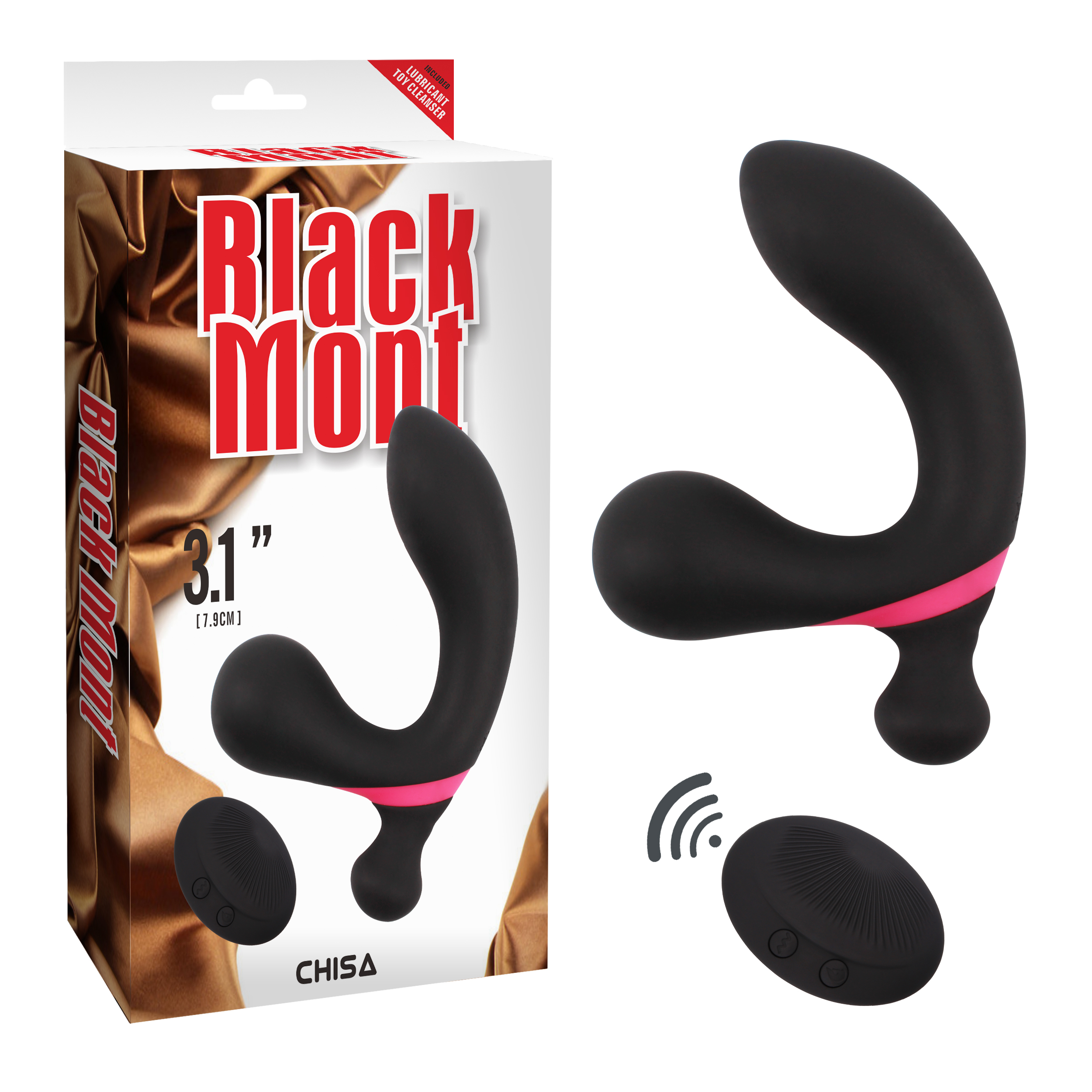 Масажер простати Chisa Black Mont чорний