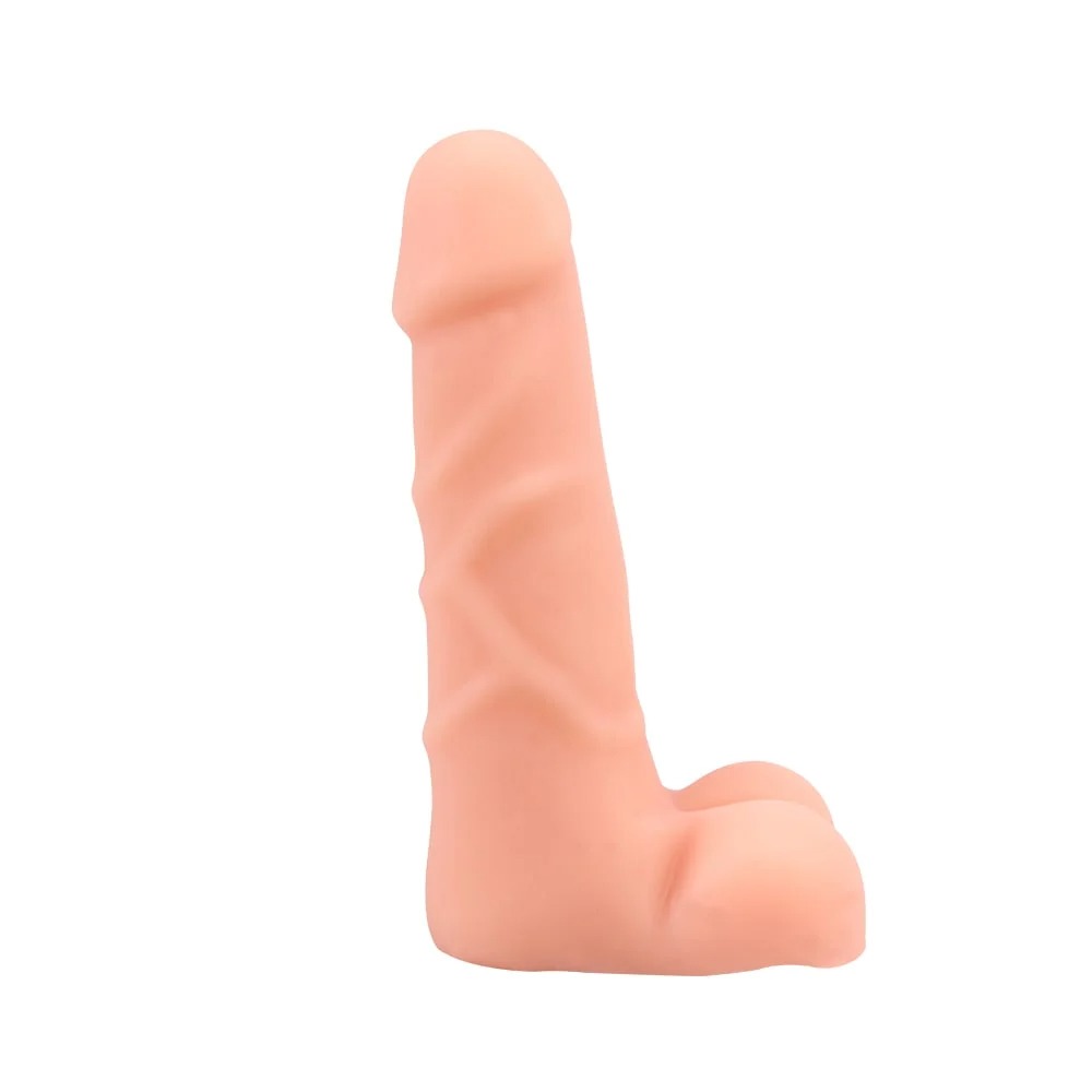 Фаллоимитатор реалистичный с хребтом Chisa Real Touch XXX и мошонкой, бежевый