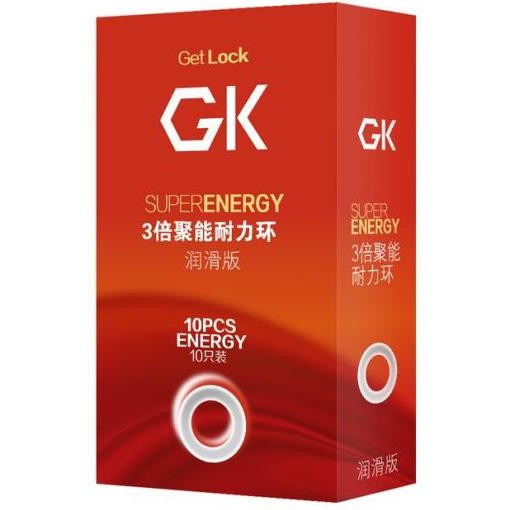 Кольцо эрекционное Chisa Get Lock Super Energy, прозрачное