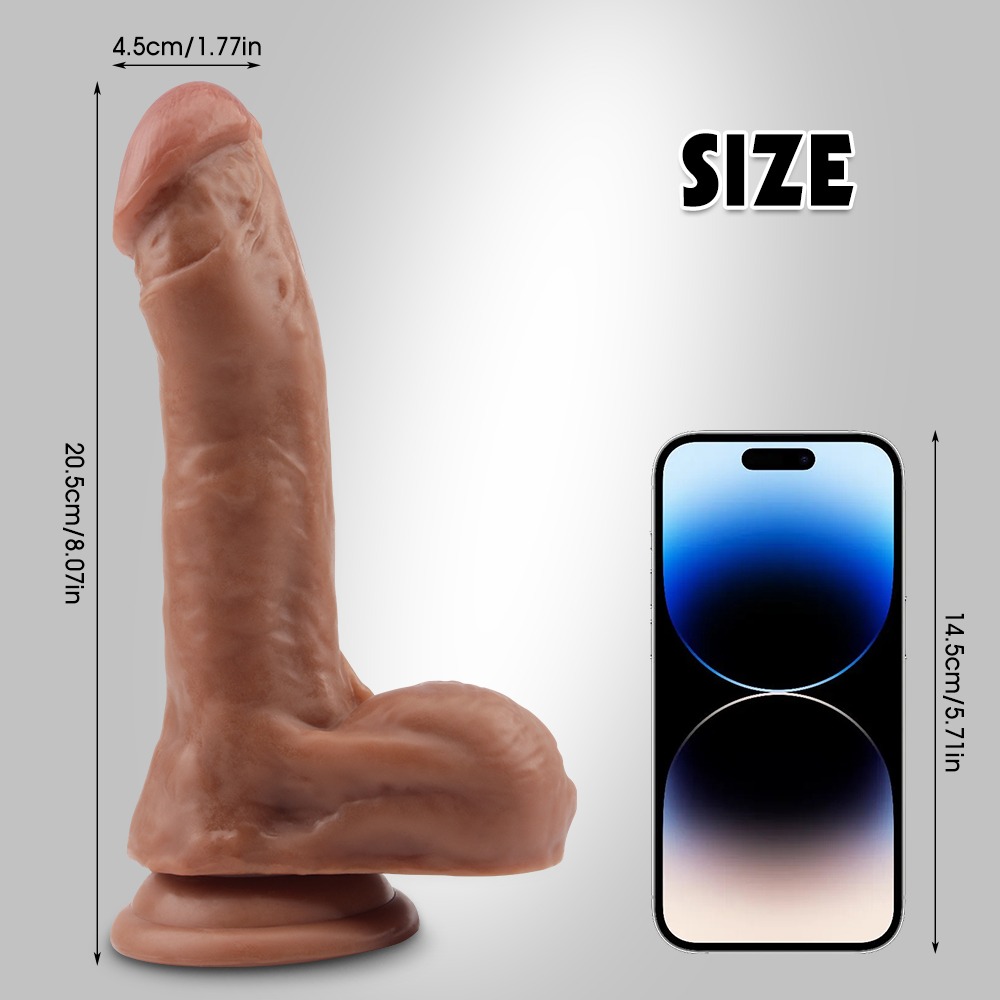 Фалоімітатор мулат Chisa Fashion Dude 7.9 Cock з мошонкою на присосці