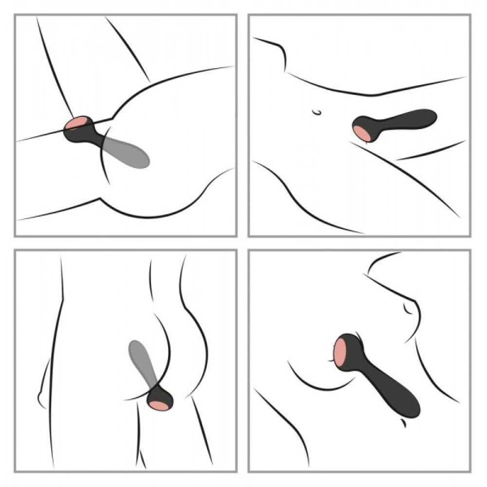 Універсальний вібратор із обігрівом CUPA Warming Vibrator двосторонній, чорний, 17.3 см