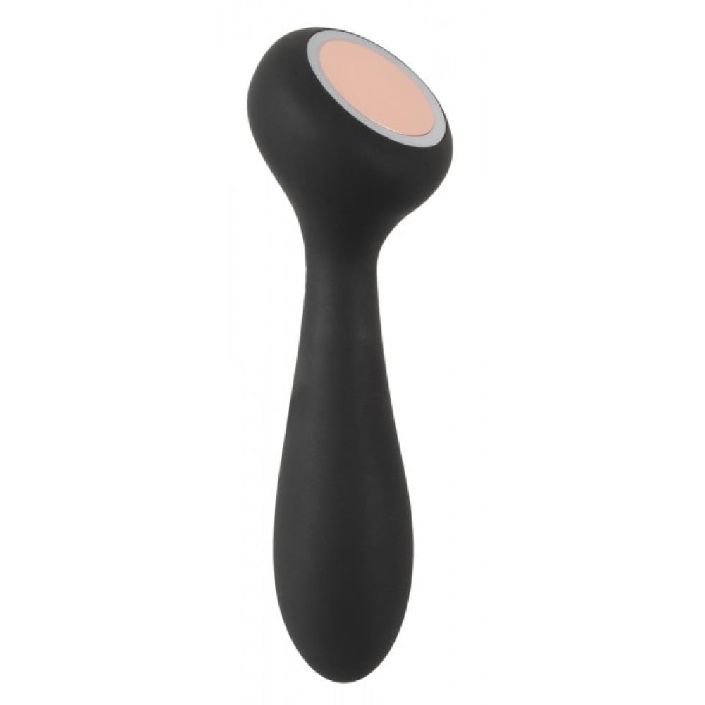 Універсальний вібратор із обігрівом CUPA Warming Vibrator двосторонній, чорний, 17.3 см