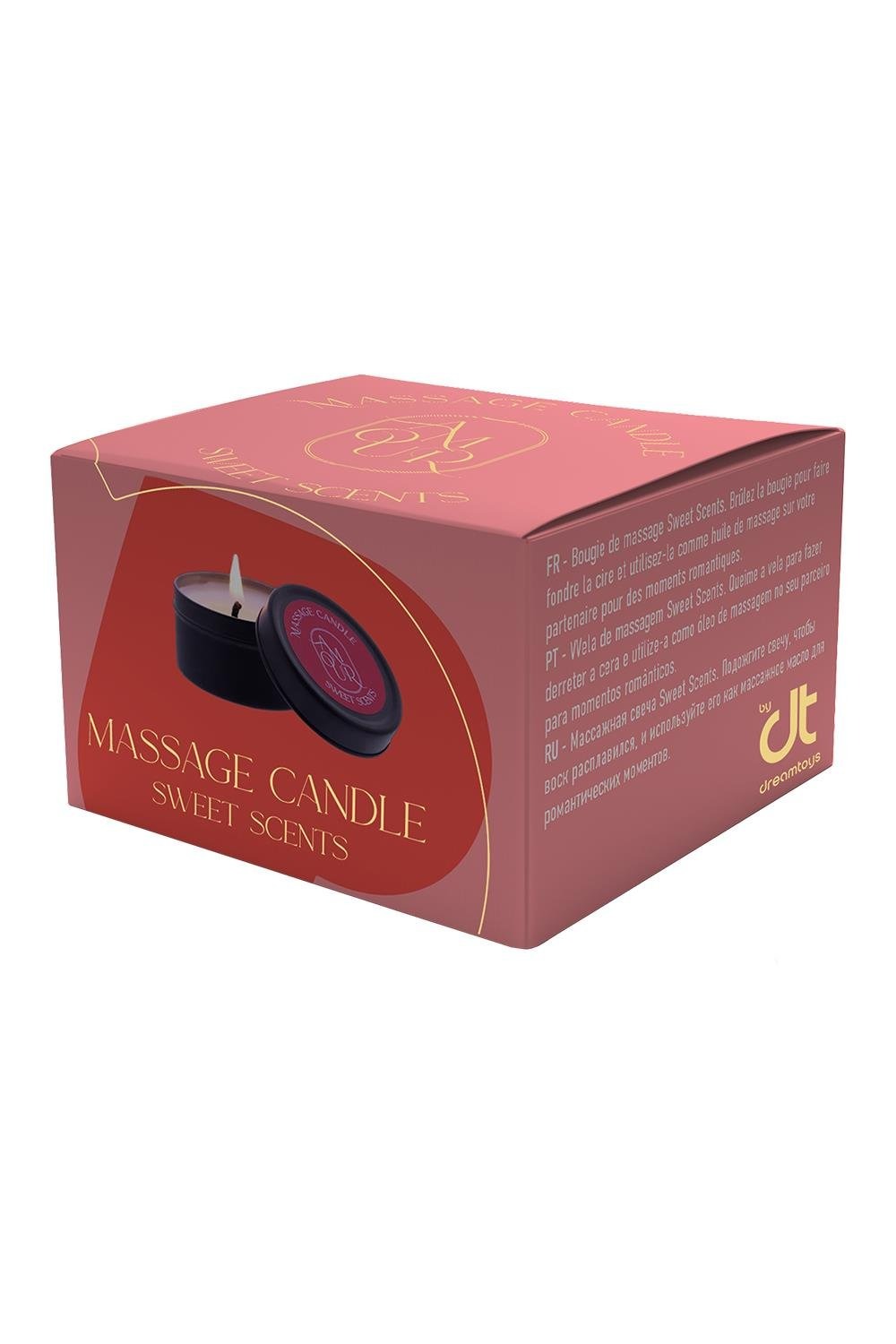 Масажна свічка DreamToys Amour з солодким та ніжним ароматом, 30 г