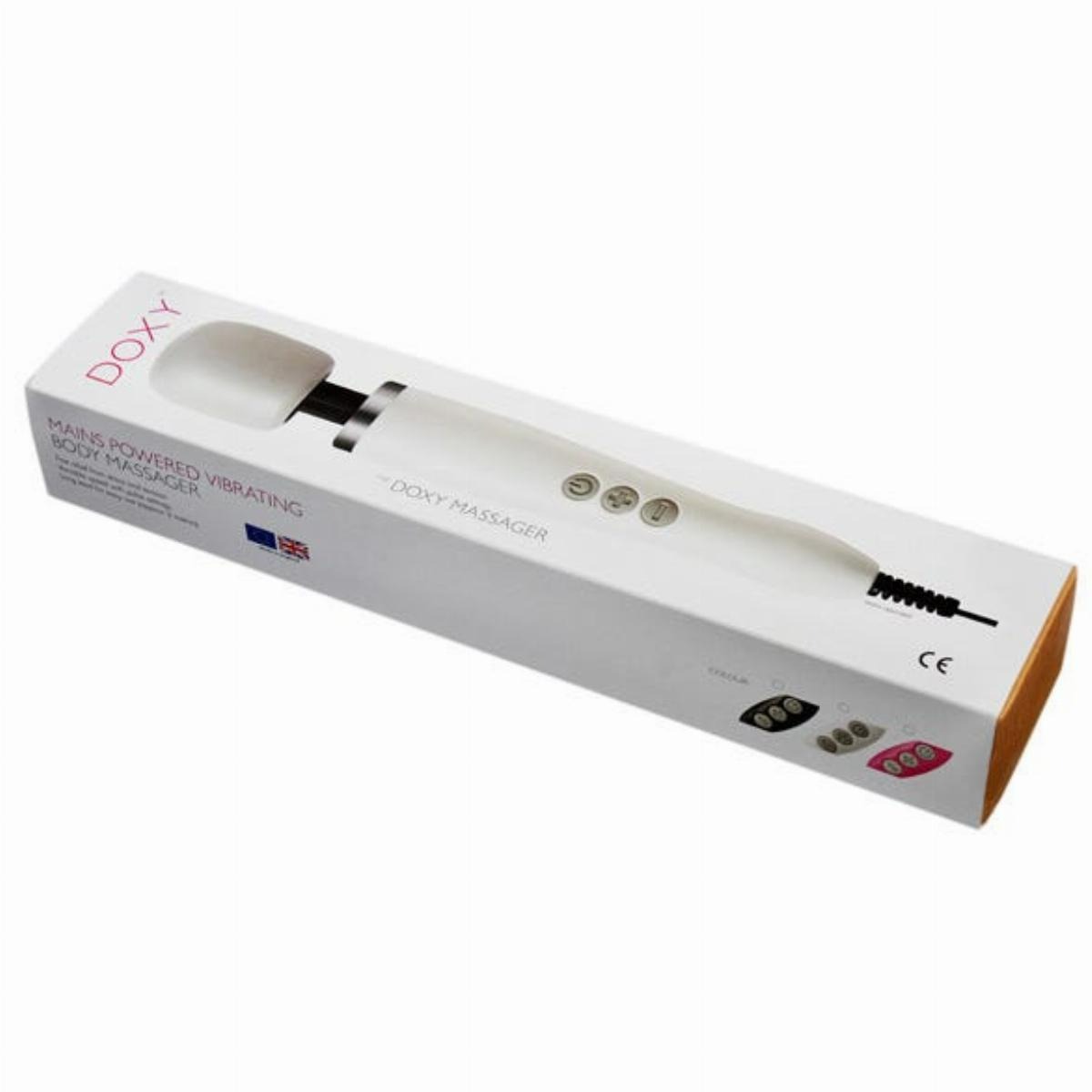 Вібромасажер-Мікрофон DOXY Wand Massager, білий