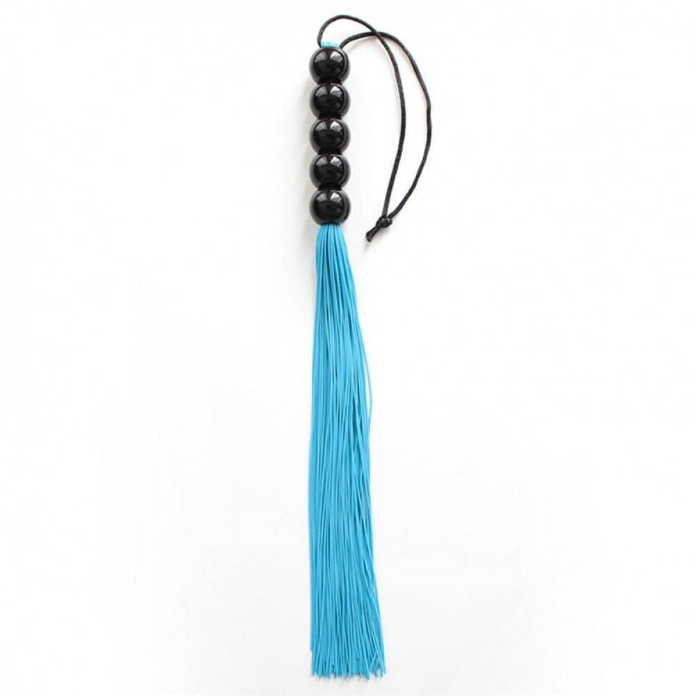 Батіг Блакитний 45 см ручка з 5 кульок FLOGGER DS Fetish