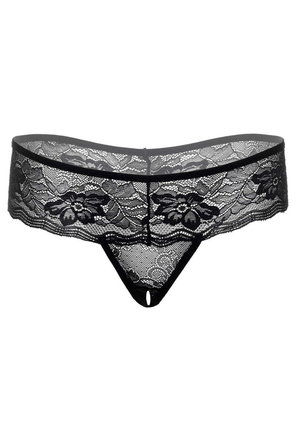 Стринги з відкритим доступом Daring Intimates Jane мереживні, чорні, S-M