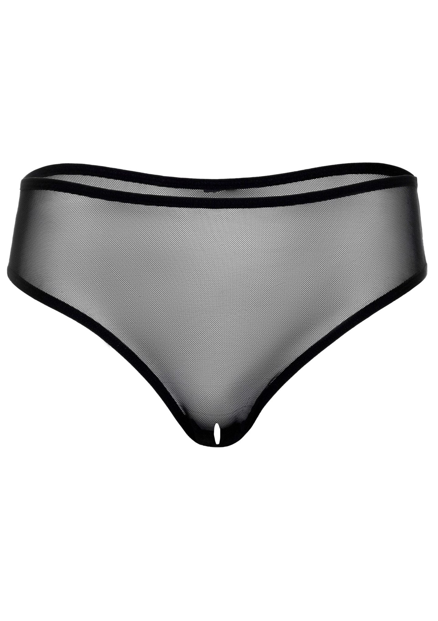 Трусики прозорі з відкритим доступом Daring Intimates Alexa, чорний, S/M