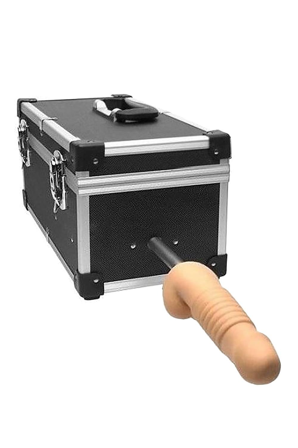 Портативна секс-машина Diva Tool Box у валізі, з пультом та трьома насадками Vac-U-Lock, чорна
