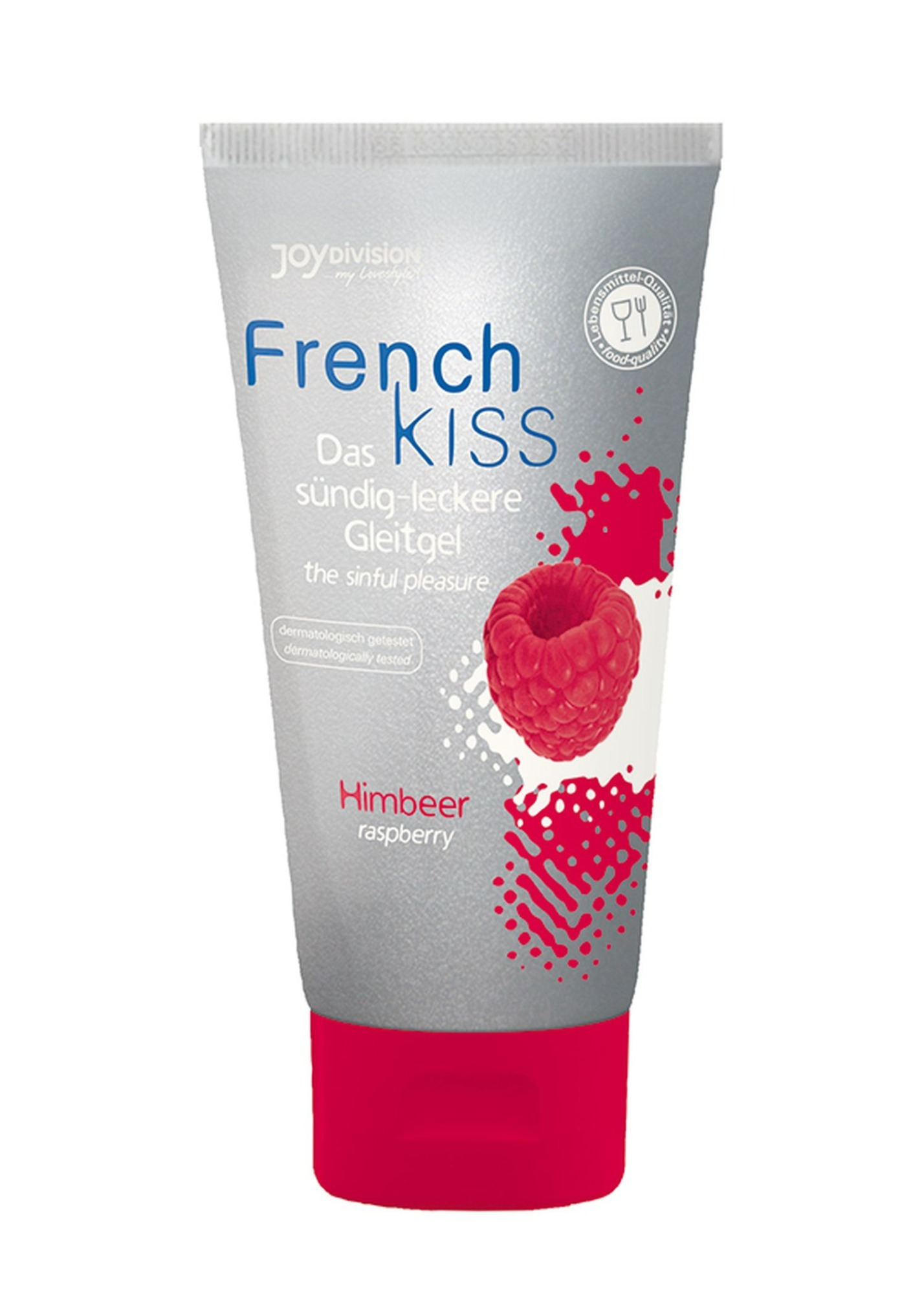Лубрикант ,,Французький поцілунок,, JoyDivision French Kiss Raspberry зі смаком малини, 75 мл