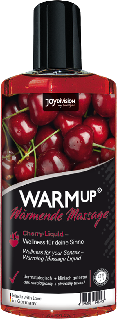 Їстівне масажне масло, що розігріває Joy Division WARMup Cherry, 150 мл