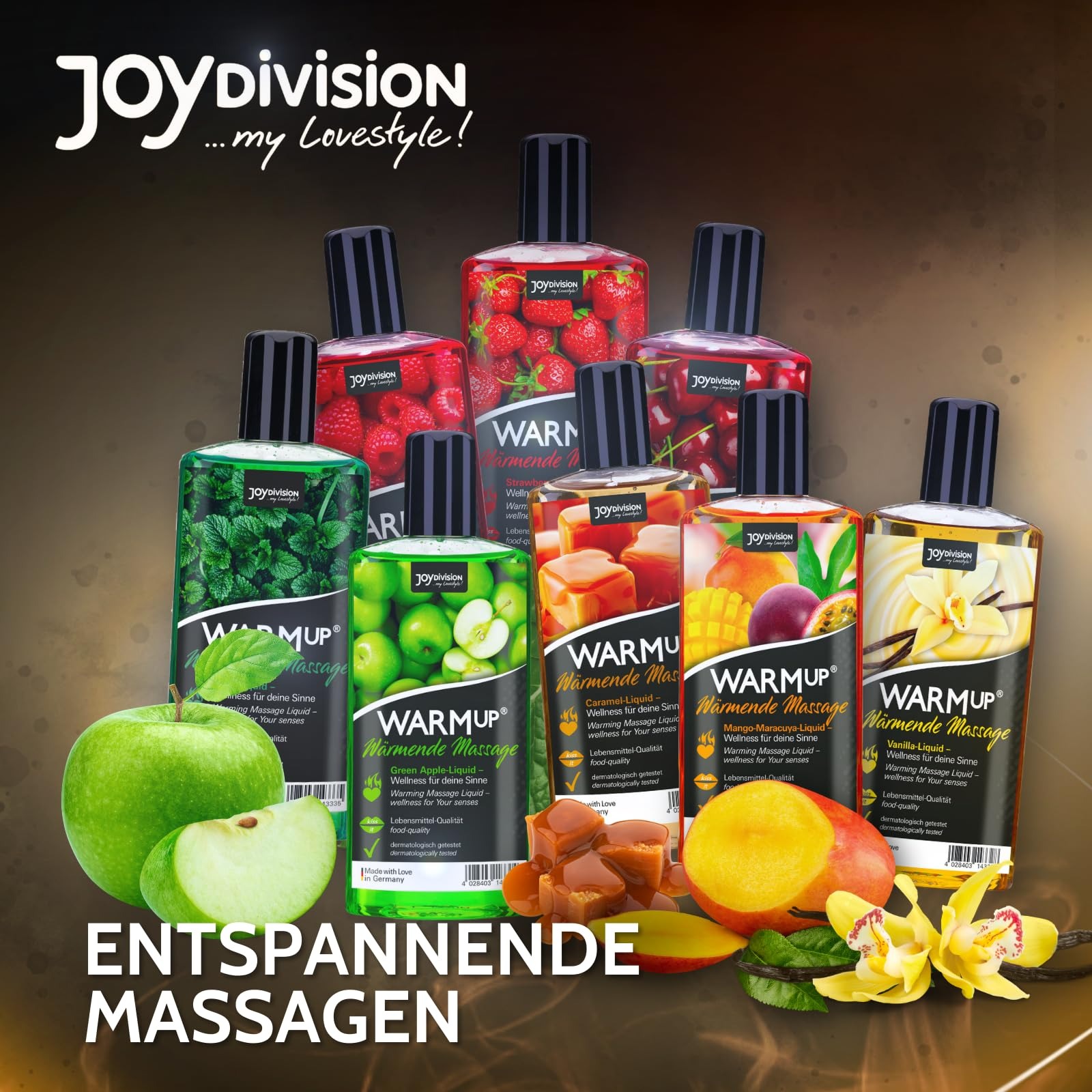 Їстівна масажна олія з ефектом, що розігріває WARMup Mango Maracuya 150 мл