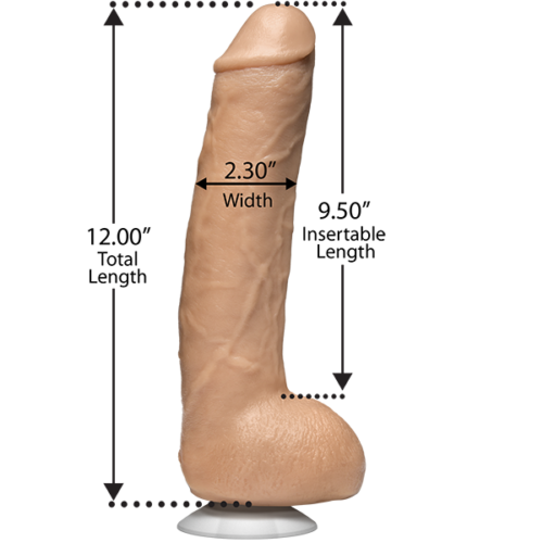 Фаллоимитатор гигант (вторая кожа) Doc Johnson John Holmes Realistic Cock