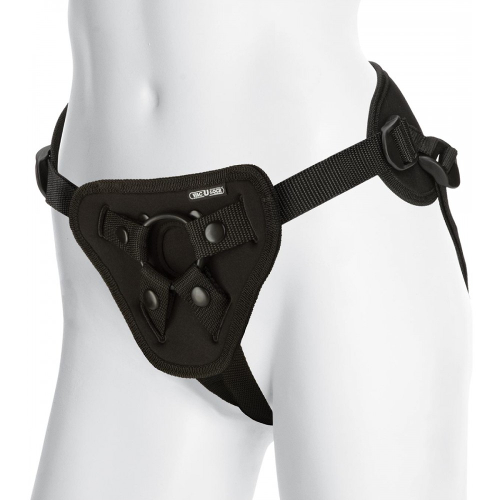 Трусики для страпона универсальные Doc Johnson с уплотненной спинкой Supreme Harness w. Plug