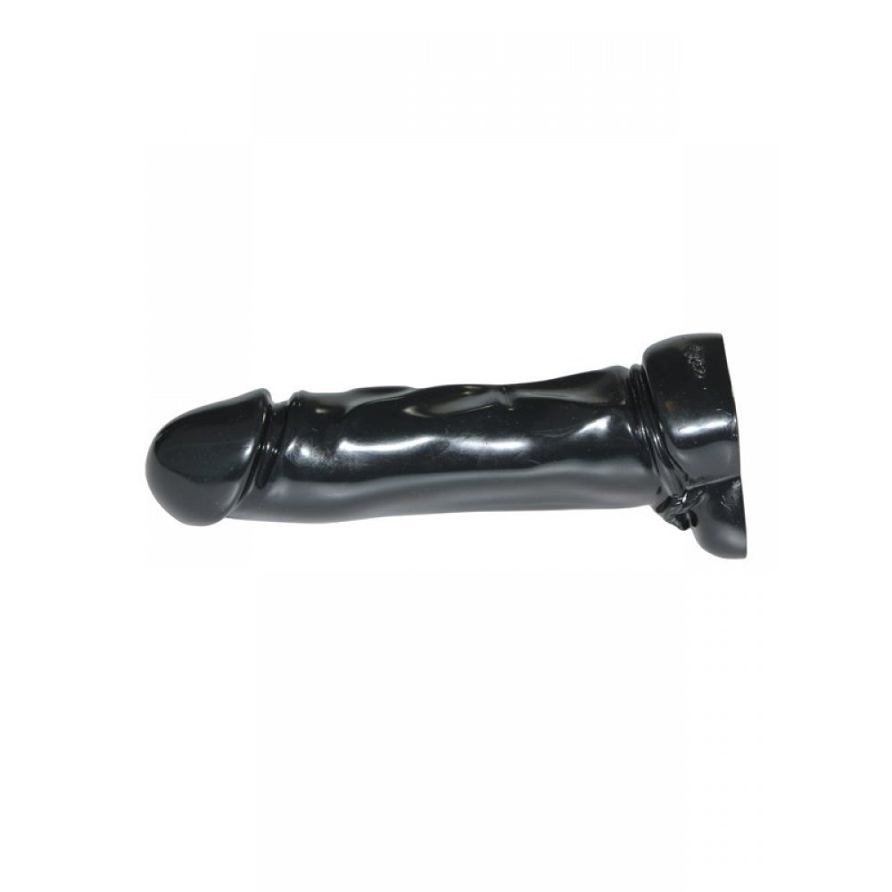 Фаллоимитатор черный Doc Johnson Jumbo Jack Man O war, 21х5 см