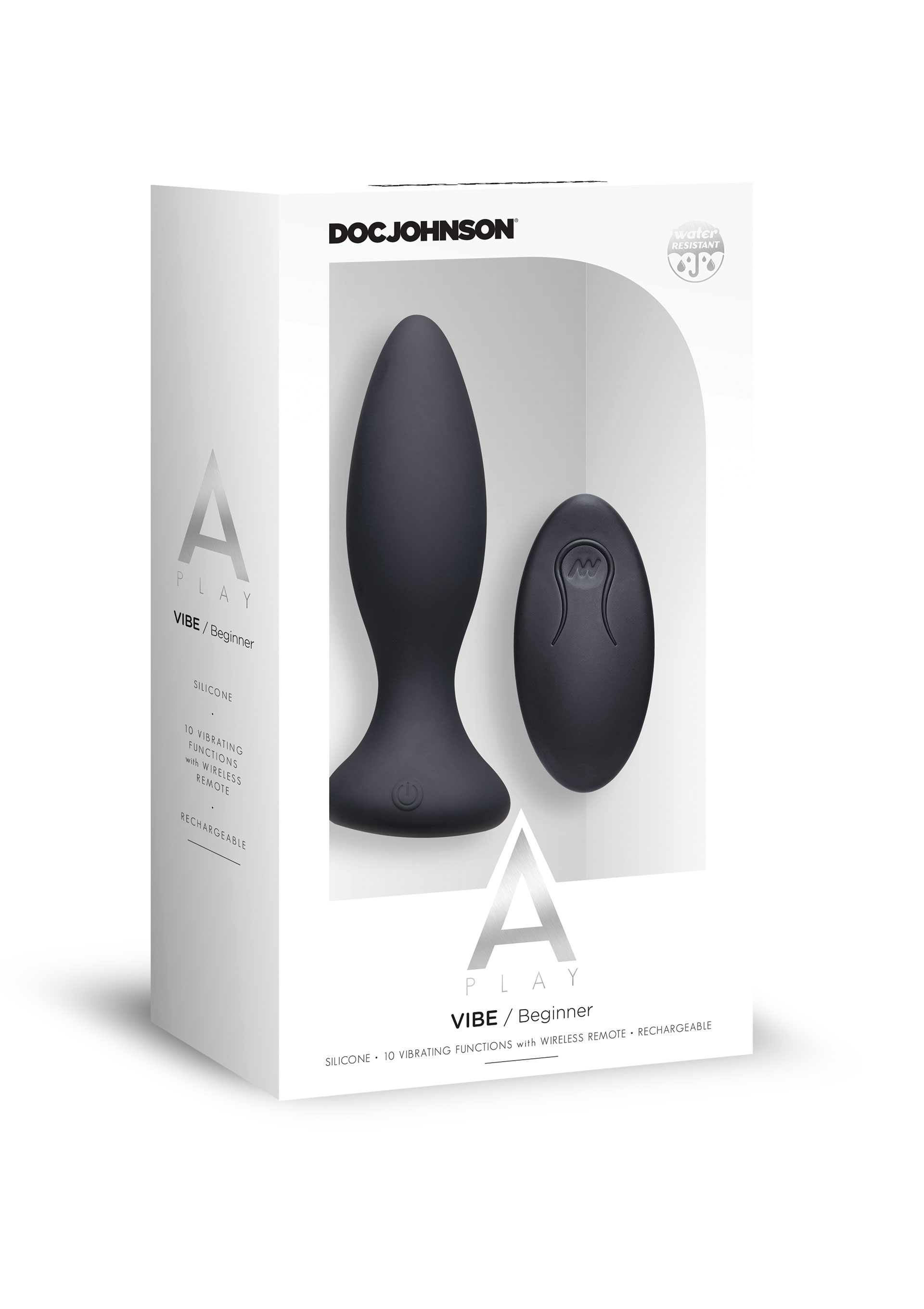 Анальна пробка з вібрацією на пульті керування Vibe Beginner Vibrating Butt Plug
