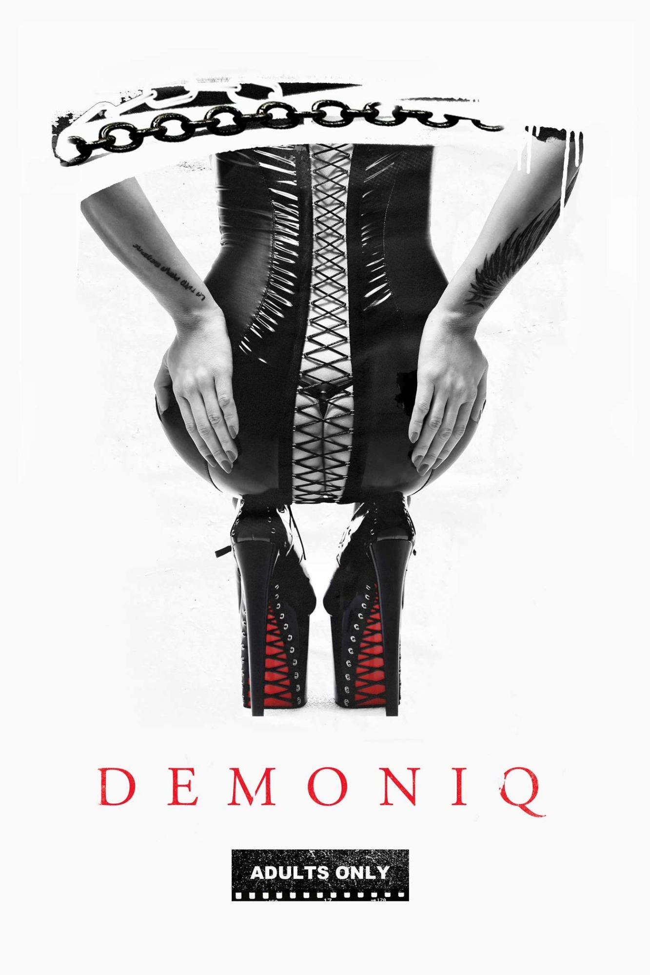 Чоловіча футболка з принтом Demoniq TSHRB002 біла, M