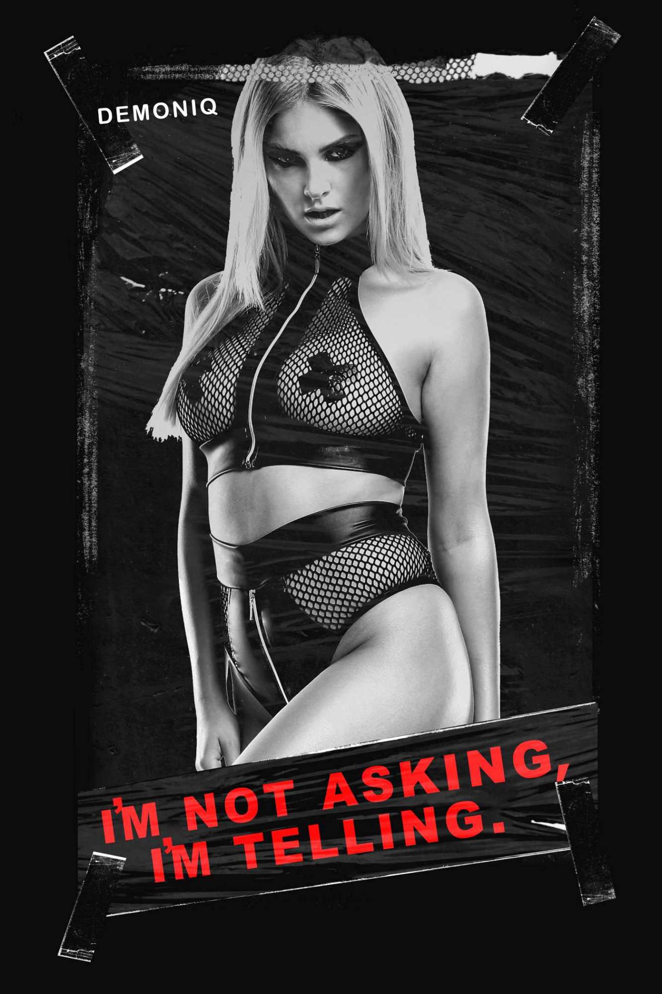 Чоловіча футболка з принтом I'm Not Аsking Demoniq TSHRB008 чорна, M