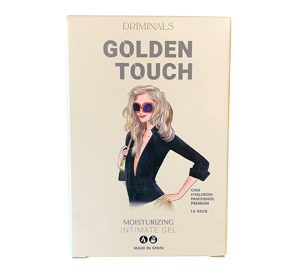 Пробник/Лубрикант на водній основі Driminals Golden Touch з чіа та гіалуроновою кислотою, 4 мл