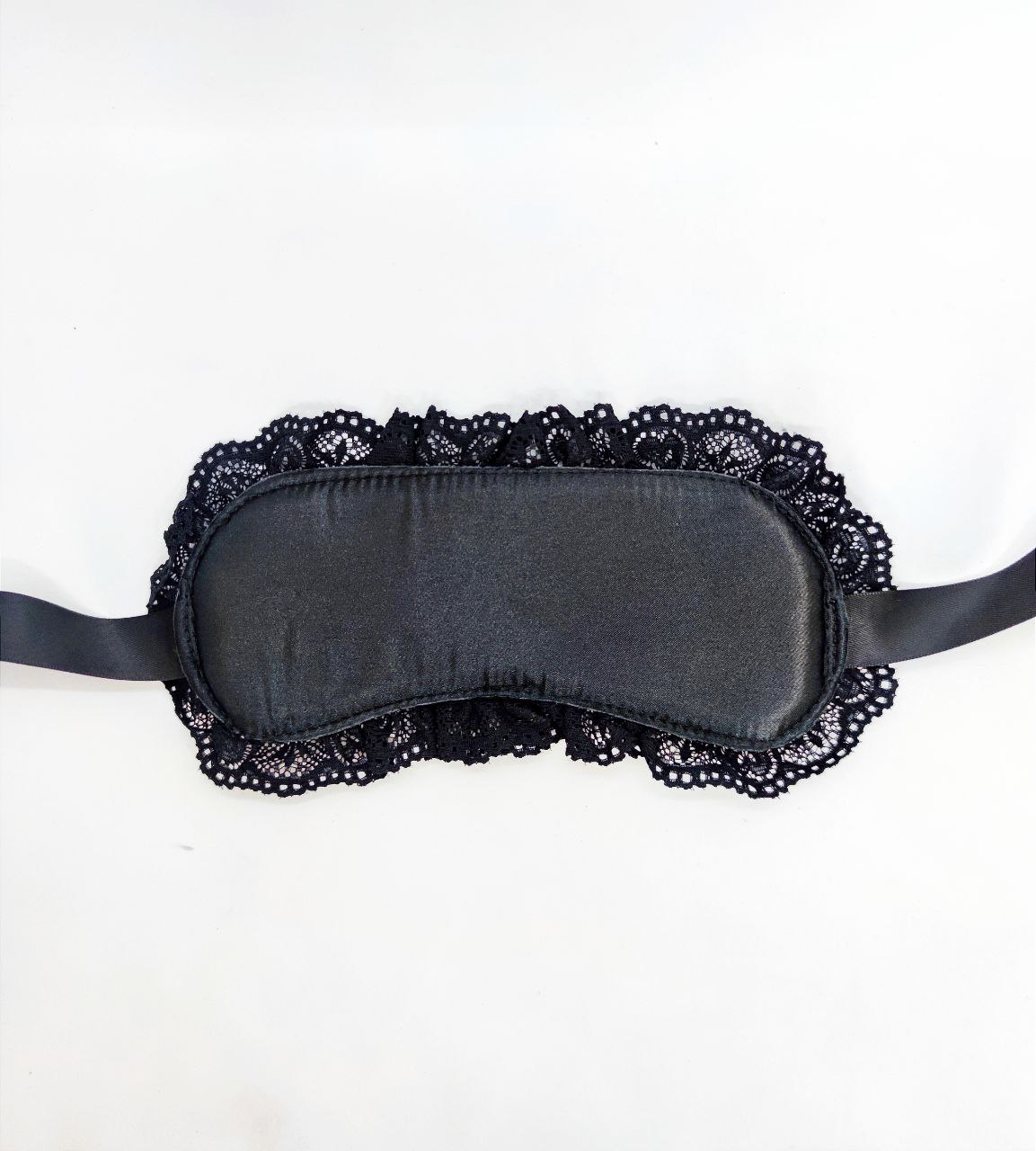 М'які Наручники з пов'язкою на очі DS Fetish Handskaff with blinfold black