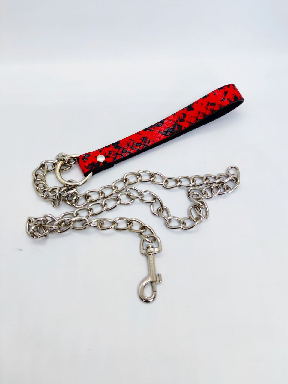 Оейник с поводком Collar black/red with leash