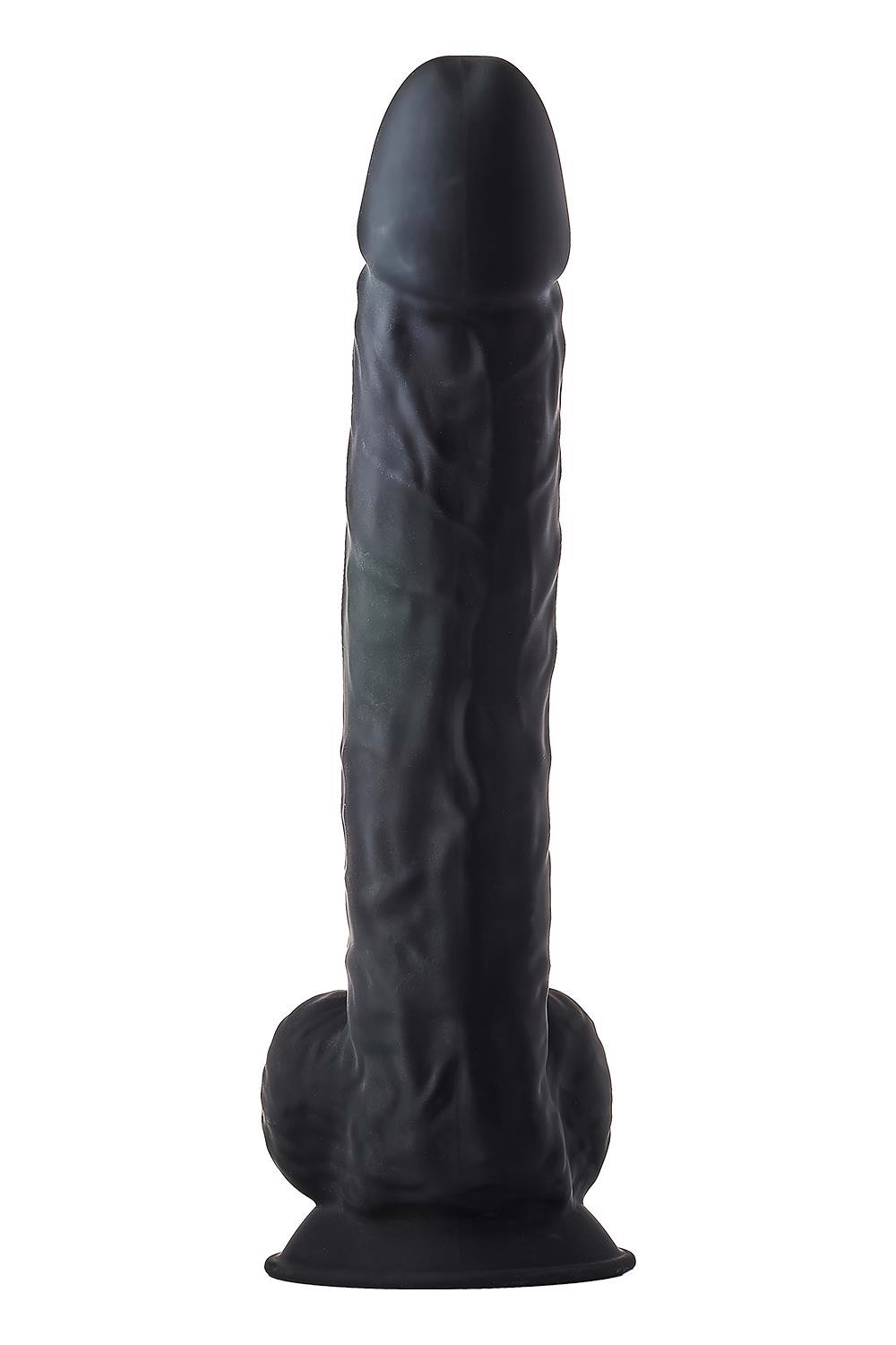 Фалоімітатор гігантський реалістичний Dreamtoys Real Love на присосці з мошонкою, чорний