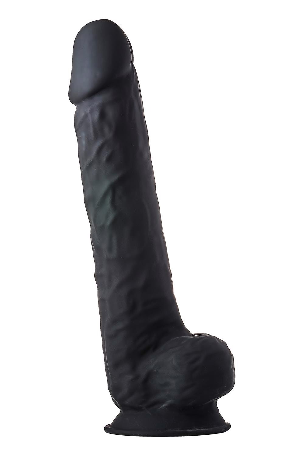 Фалоімітатор гігантський реалістичний Dreamtoys Real Love на присосці з мошонкою, чорний