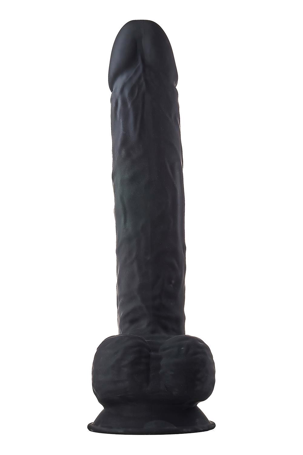 Фалоімітатор гігантський реалістичний Dreamtoys Real Love на присосці з мошонкою, чорний